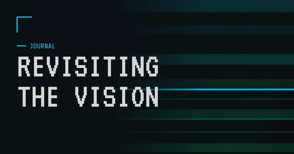 revisiting the vision blog image - chad rising in the woods