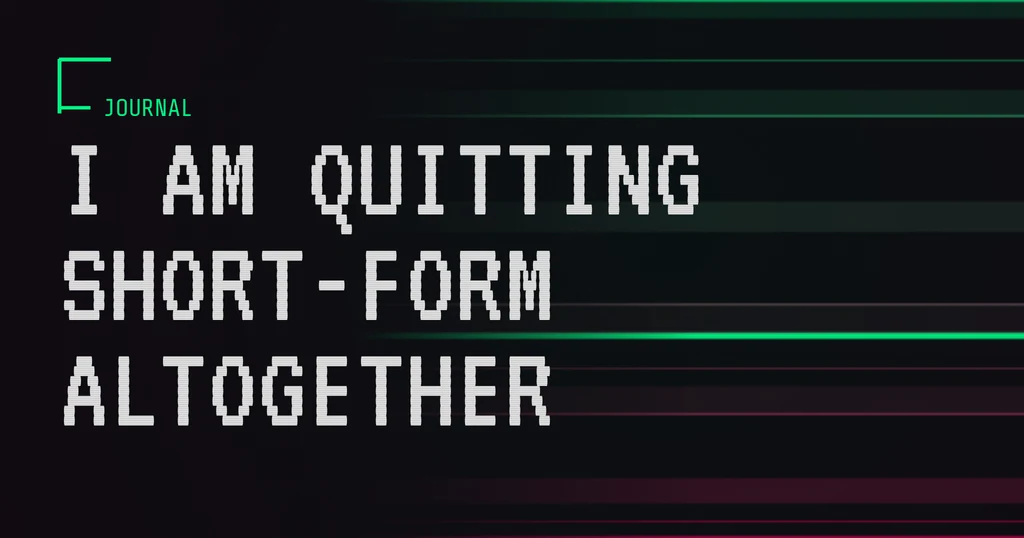 chad rising quitting short form video